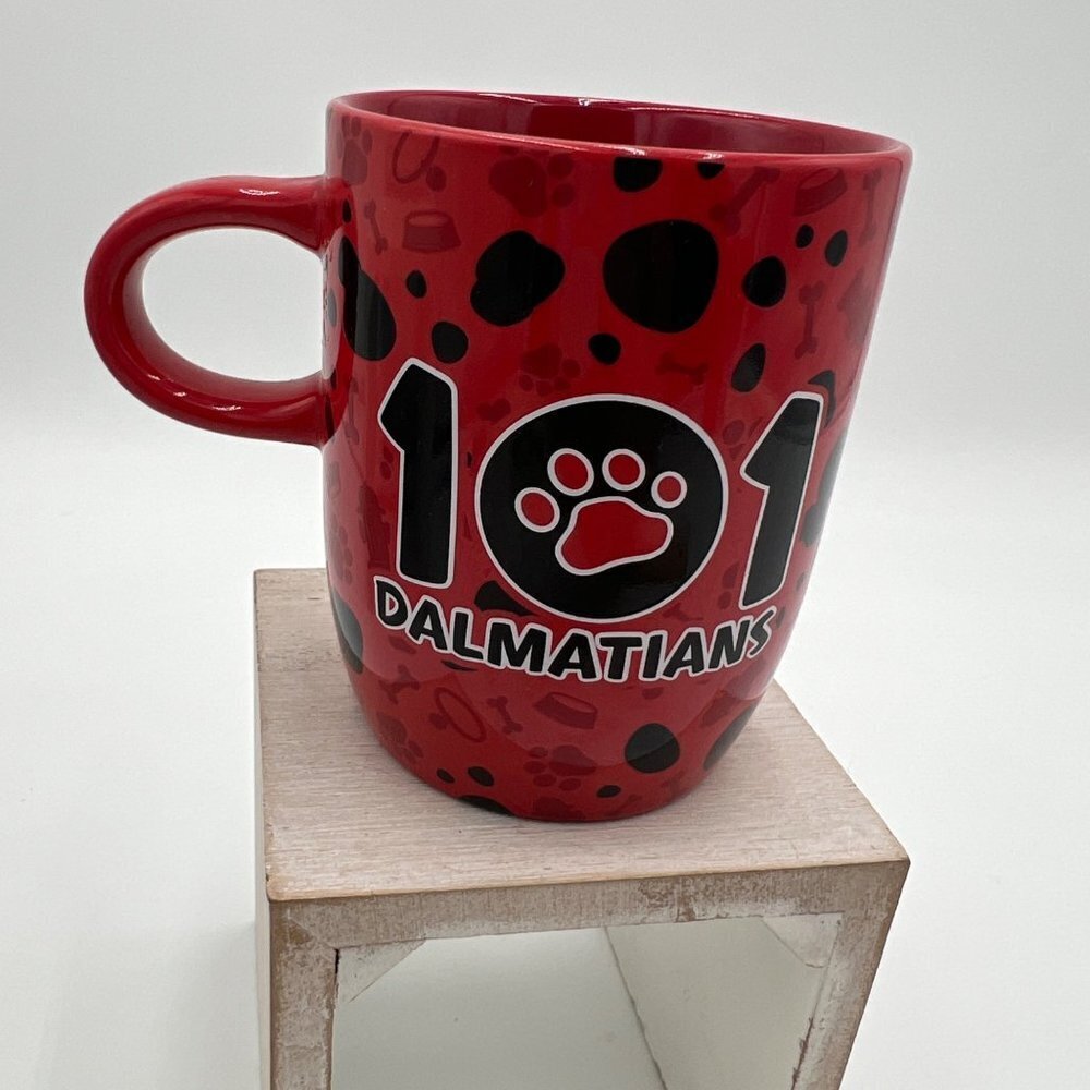 Walt Disney 101 Dalmatians Coffee Mug Cup Red